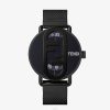 Fendi hombres 42 mm - reloj redondo con logo o'lock 2LH8E2360 accesorios negro