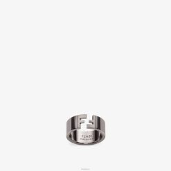 Fendi hombres anillo de rutenio 2LH8E2748 joyas plata