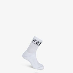 Fendi hombres calcetines de felpa 2LH8E2388 accesorios blanco