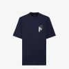 Fendi hombres camiseta de punto 2LH8E1906 vestir azul