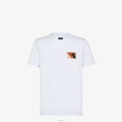 Fendi hombres camiseta de punto 2LH8E2006 vestir blanco