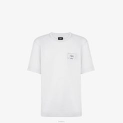 Fendi hombres camiseta de punto 2LH8E2204 vestir blanco