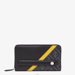 Fendi hombres cartera de tela 2LH8E2626 accesorios negro