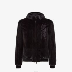 Fendi hombres chaqueta de visón 2LH8E2205 vestir negro
