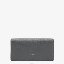 Fendi hombres continental en cuero romano 2LH8E2682 accesorios gris