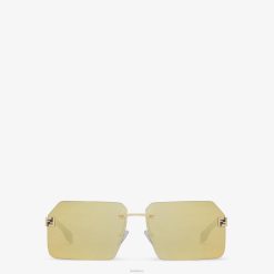 Fendi hombres gafas de sol de metal 2LH8E2355 accesorios oro