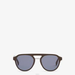 Fendi hombres gafas de sol diagonales 2LH8E2470 accesorios marrón