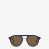 Fendi hombres gafas de sol diagonales 2LH8E2472 accesorios azul