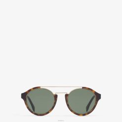 Fendi hombres gafas de sol diagonales 2LH8E2498 accesorios beige