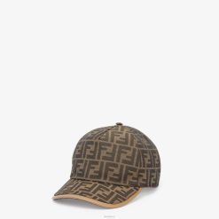Fendi hombres gorra de béisbol de tela 2LH8E2325 accesorios marrón