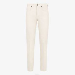 Fendi hombres pantalones de mezclilla 2LH8E2120 vestir blanco