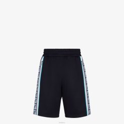 Fendi hombres pantalones de punto 2LH8E2017 vestir azul