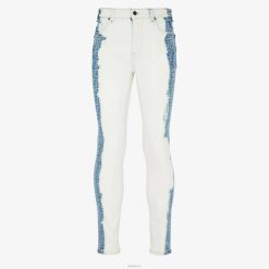 Fendi hombres pantalones vaqueros 2LH8E2074 vestir blanco