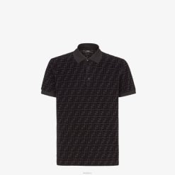 Fendi hombres polo de punto 2LH8E2035 vestir negro