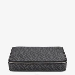 Fendi hombres portacamisas de tela 2LH8E2517 accesorios gris