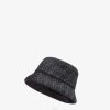 Fendi hombres sombrero de lana 2LH8E2533 accesorios gris