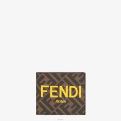 Fendi hombres tela plegable 2LH8E2591 accesorios marrón