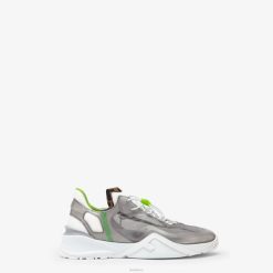 Fendi hombres zapatillas bajas de nailon 2LH8E2293 zapatos gris