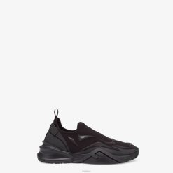 Fendi hombres zapatillas deportivas de malla 2LH8E2307 zapatos negro