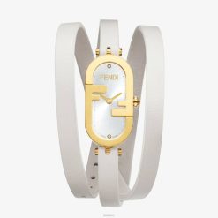 Fendi mujer 14,80 x 28,30 mm: reloj ovalado con logotipo o'lock 2LH8E318 accesorios blanco