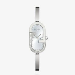 Fendi mujer 14,80 x 28,30 mm: reloj ovalado con logotipo o'lock 2LH8E344 accesorios plata