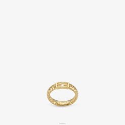 Fendi mujer anillo de baguette 2LH8E1746 joyas oro