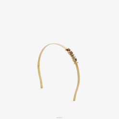 Fendi mujer banda para el cabello 2LH8E334 joyas oro