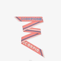 Fendi mujer bandeau de seda envolvente 2LH8E108 accesorios rosa