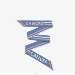 Fendi mujer bandeau de seda envolvente 2LH8E124 accesorios azul