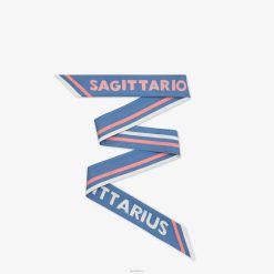 Fendi mujer bandeau de seda envolvente 2LH8E128 accesorios azul