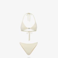 Fendi mujer bikini de licra 2LH8E1068 vestir beige