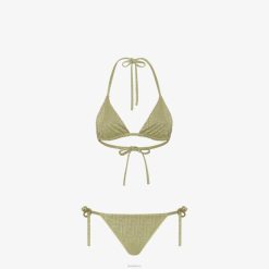 Fendi mujer bikini de licra 2LH8E1141 vestir verde