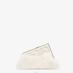 Fendi mujer bolsa de visón 2LH8E738 accesorios blanco