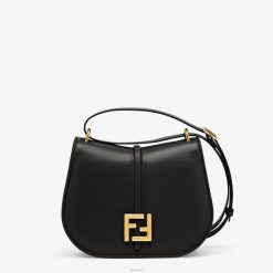 Fendi mujer bolso de cuero liso y de plena flor 2LH8E520 accesorios negro