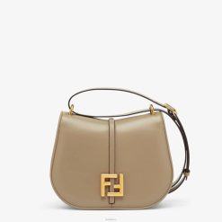 Fendi mujer bolso de cuero liso y piel flor 2LH8E559 accesorios gris