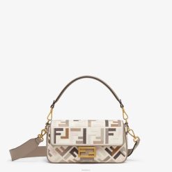Fendi mujer bolso de lona con bordado ff 2LH8E516 accesorios multicolor