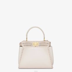 Fendi mujer bolso de piel camelia con hilo a juego 2LH8E552 accesorios rosa