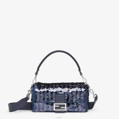 Fendi mujer bolso medio de lentejuelas 2LH8E628 accesorios azul