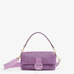 Fendi mujer bolso reedición en cuentas lilas 2LH8E794 accesorios púrpura