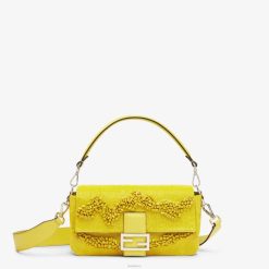 Fendi mujer bolso reedición en piedras y cuentas 2LH8E799 accesorios amarillo