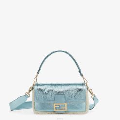 Fendi mujer bolso reedición en piel de oveja coja 2LH8E798 accesorios azul claro