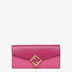 Fendi mujer cartera bicolor fucsia y piel 2LH8E1516 accesorios beige