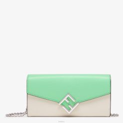 Fendi mujer cartera bicolor y piel 2LH8E1463 accesorios blanco