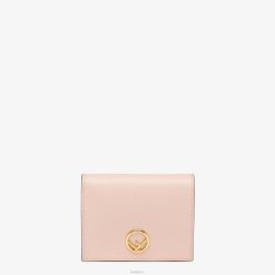 Fendi mujer cartera compacta de cuero 2LH8E1587 accesorios rosa