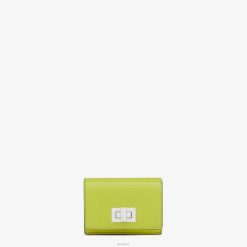 Fendi mujer cartera de cuero ácido 2LH8E1522 accesorios verde