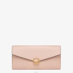 Fendi mujer cartera de cuero continental 2LH8E1588 accesorios rosa