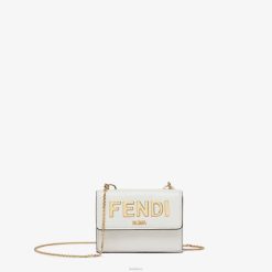 Fendi mujer cartera de cuero romaníes 2LH8E1537 accesorios blanco