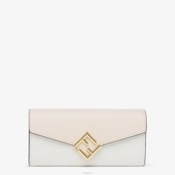 Fendi mujer cartera de piel bicolor y camelia 2LH8E1409 accesorios rosa