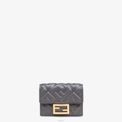 Fendi mujer cartera ff de napa 2LH8E1535 accesorios gris