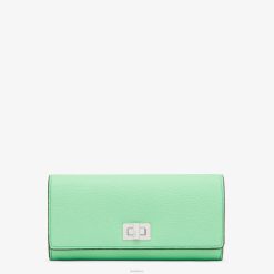 Fendi mujer cartera peekaboo continental de piel 2LH8E1484 accesorios verde